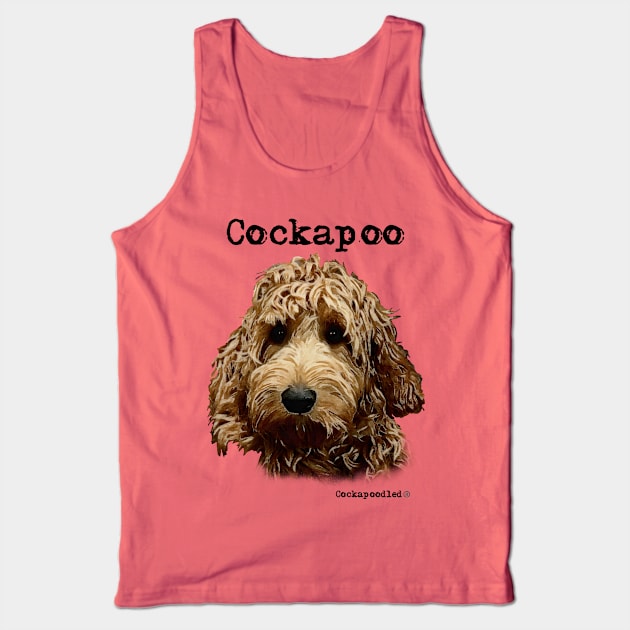 Red Cockapoo / Spoodle and Doodle Dog Tank Top by WoofnDoodle 